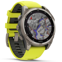 Смарт-годинник Garmin fenix 8 47mm,Saph Solar, BareTi/Graphite,AmpYe/GrphBnd (010-02906-21) Diawest