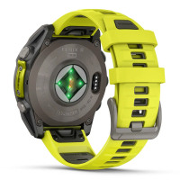 Смарт-годинник Garmin fenix 8 47mm,Saph Solar, BareTi/Graphite,AmpYe/GrphBnd (010-02906-21) Diawest