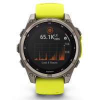Смарт-годинник Garmin fenix 8 47mm,Saph Solar, BareTi/Graphite,AmpYe/GrphBnd (010-02906-21) Diawest