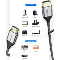 Кабель мультимедійний HDMI to HDMI 1.0m v2.1 Cabletime (CA914661) Diawest