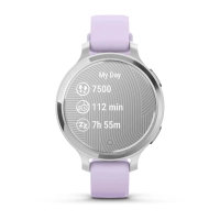 Смарт-годинник Garmin Lily 2 Active, Silver/Jasmine Purple, Silicone, (010-02891-01) Diawest