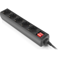 Мережевий фільтр живлення REAL-EL RS-PROTECT M 10m, black (EL122300037) Diawest