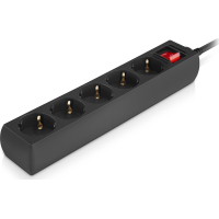 Мережевий фільтр живлення REAL-EL RS-PROTECT M 10m, black (EL122300037) Diawest