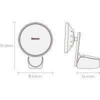 Універсальний автотримач Baseus Big Energy Car Mount Wireless Charger (WXJN-01) Diawest