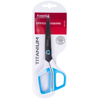 Ножиці Axent Titanium 21 см, біло-блакитні (6307-29-A) Diawest