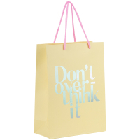 Подарунковий пакет Axent паперовий Don't overthink it 18х24 см (8501-30-A) Diawest
