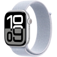 Смарт-годинник Apple Watch Series 10 GPS 46mm Silver Aluminium Case with Blue Cloud Sport Loop (MWWN3QH/A) Diawest