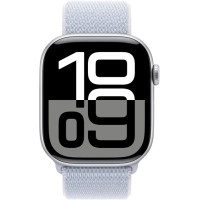 Смарт-годинник Apple Watch Series 10 GPS 46mm Silver Aluminium Case with Blue Cloud Sport Loop (MWWN3QH/A) Diawest