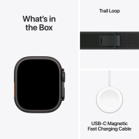 Смарт-годинник Apple Watch Ultra 2 2024 GPS + Cellular 49mm Black Titanium Case with Black Trail Loop - M/L (MX4V3UL/A) Diawest