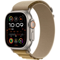 Смарт-годинник Apple Watch Ultra 2 2024 GPS + Cellular 49mm Natural Titanium Case with Tan Alpine Loop - Medium (MX4F3UL/A) Diawest