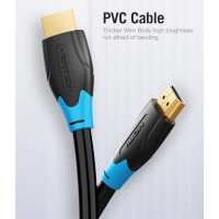 Кабель мультимедійний HDMI to HDMI 8.0m V2.0 4K 60Hz PVC Vention (AACBK) Diawest