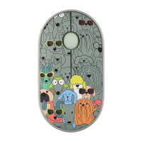 Мишка 2E MF300 PETSDOGS Silent Wireless/Bluetooth Green (2E-MF300WPETSGN) Diawest