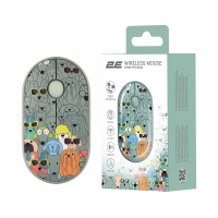 Мишка 2E MF300 PETSDOGS Silent Wireless/Bluetooth Green (2E-MF300WPETSGN) Diawest