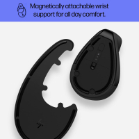 Мишка HP 920 Ergonomic Vertical Wireless/Bluetooth Black (6H1A4AA) Diawest