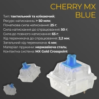 Клавіатура Ducky One 3 TKL Cherry MX Blue RGB UA USB Black (DKON2187ST-CUAPXCLAWSC1) Diawest