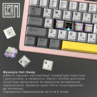 Клавіатура Epomaker Shadow-S TKL Mulan Switch Hot-Swap LCD Screen RGB Wireless/Bluetooth/USB UA Pink (SHS-P-WL) Diawest