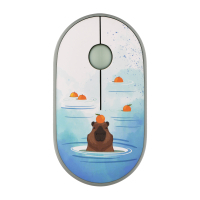 Мишка 2E MF300 CAPYBARATANGERINE Silent Wireless/Bluetooth Green (2E-MF300WCAPIBARAGN) Diawest
