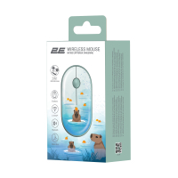 Мишка 2E MF300 CAPYBARATANGERINE Silent Wireless/Bluetooth Green (2E-MF300WCAPIBARAGN) Diawest