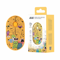 Мишка 2E MF300 PETSCATS&DOGS Silent Wireless/Bluetooth Yellow (2E-MF300WPETSYW) Diawest