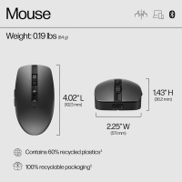 Мишка HP 710 Silent Rechargeable Wireless Black (6E6F2AA) Diawest