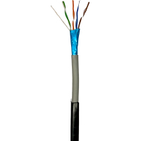 Кабель мережевий GEAR FTP 100м, cat.5e, CCA(25), 4*2*0,51, PVC+PE, outdoor (GEC-FTPCCA25OUT051100) Diawest