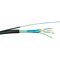 Кабель мережевий GEAR FTP 305м, cat.5e, CCA, 4*2*0,51, PVC+PE, outdoor, steel wire (GEC-FTPCCAOUTSC051305) Diawest