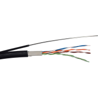 Кабель мережевий GEAR UTP 305м, cat.5e, CCA, 4*2*0,51, PVC+PE, outdoor, steel wire (GEC-UTPCCAOUTSC051305) Diawest