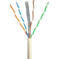 Кабель мережевий GEAR UTP 305м, cat.6, CU, 4*2*0,54, PVC, indoor, grey (GEC-UTPC6CU054305) Diawest