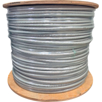 Кабель мережевий GEAR UTP 305м, cat.6, CU, 4*2*0,54, PVC, indoor, grey (GEC-UTPC6CU054305) Diawest