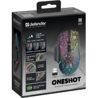Мишка Defender Oneshot GM-067 Wireless Black (52067) Diawest