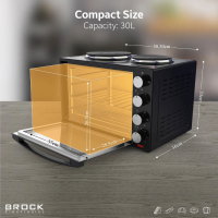 Електропіч Brock TO 3002 B Diawest