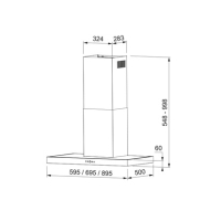 Витяжка кухонна Faber TSP X A60 2LS (325.0568.817) Diawest