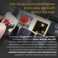 Клавіатура Ducky One 3 SF Cherry MX Brown RGB UA USB Black (DKON2167ST-BUAPXCLAWSC1) Diawest