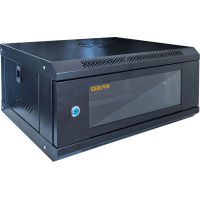 Шафа настінна GEAR 4U 19'' 600x600x240 мм, black (GWMSN-4U-600-600) Diawest