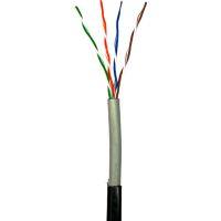 Кабель мережевий GEAR UTP 100м, cat.5e, CCA, 4*2*0,51, PVC+PE, outdoor (GEC-UTPCCAOUT051100) Diawest