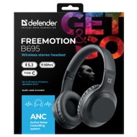 Навушники Defender FreeMotion B695 Bluetooth ANC Black (63695) Diawest