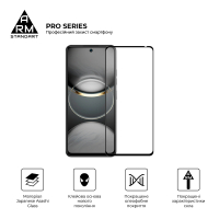 Скло захисне Armorstandart Pro Tecno Spark 30 4G (KL6) Black (ARM81384) Diawest