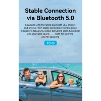 FM модулятор Vention AUX TRS 3.5мм USB Bluetooth 5.0 Coiled Cable 1.5M Gray Zinc (NAGHG) Diawest
