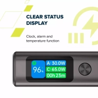 Батарея універсальна Canyon 20000mAh OnPower 230 TFT PD/130W Dark Grey (CNS-CPB230DG) Diawest