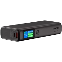 Батарея універсальна Canyon 20000mAh OnPower 230 TFT PD/130W Dark Grey (CNS-CPB230DG) Diawest