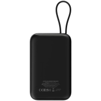 Батарея універсальна Canyon 10000mAh OnPower 101 PD/22.5W built-in cable Black (CNS-CPB101BK) Diawest