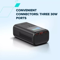 Батарея універсальна Canyon 10000mAh OnPower 130 TFT PD/30W Dark Grey (CNS-CPB130DG) Diawest