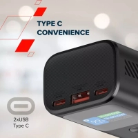 Батарея універсальна Canyon 10000mAh OnPower 130 TFT PD/30W Dark Grey (CNS-CPB130DG) Diawest