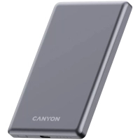 Батарея універсальна Canyon 5000mAh OnPower 505 slim Magsafe PD/20W Dark Grey (CNS-CPB505DG) Diawest