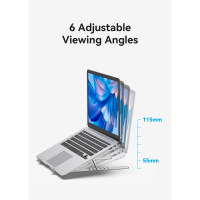Підставка до ноутбука Vention Laptop X-type Stand Silver Aluminum Alloy (KDMI0) Diawest