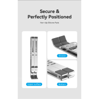 Підставка до ноутбука Vention Laptop X-type Stand Silver Aluminum Alloy (KDMI0) Diawest