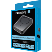 Батарея універсальна Sandberg 10000mAh 20W Magnetic Wireless Qi 15W (420-97) Diawest