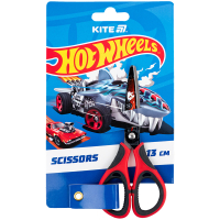 Ножиці Kite дитячі з гумовими вставками і малюнком на лезі Hot Wheels 13 см (HW25-148) Diawest