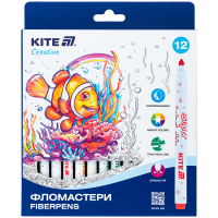 Фломастери Kite Creative Superwashable 12 кольорів (K-1152) Diawest