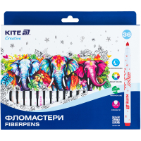 Фломастери Kite Creative Superwashable 36 кольорів (K-1154) Diawest